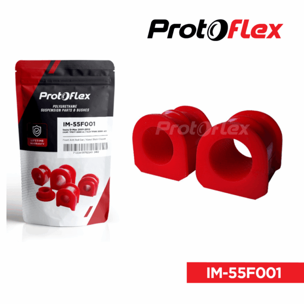 Protoflex Karet Stabil Depan ISUZU DMAX 01-12 4JH1 4JJ1 / Stabil Belakang MUX 13-19 4JK1 / 4JJ1