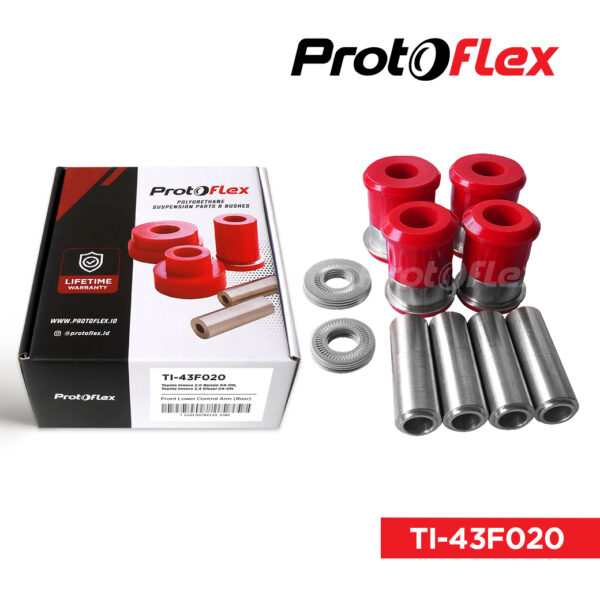 TI-43F020 cover Protoflex Bush Arm Depan (Bawah) Innova 04-22 Hilux Vigo Revo SCab 06-ON