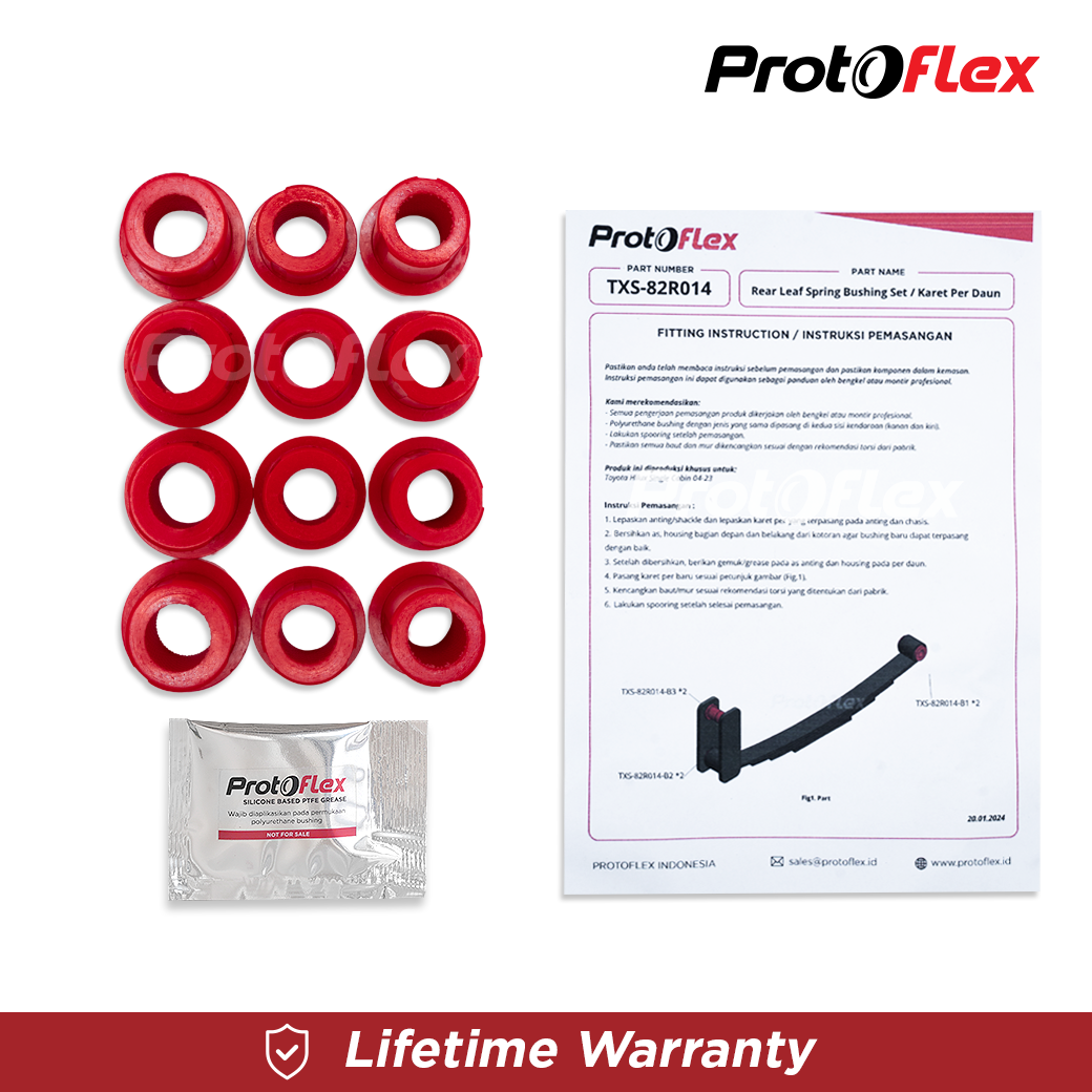 Protoflex Karet Per Daun Set Hilux Vigo Revo Single Cabin 04-ON - Image 4