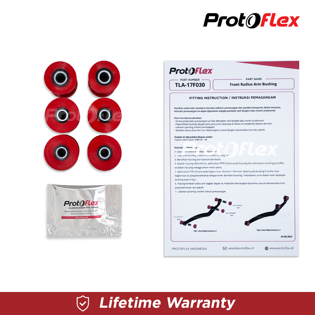 Protoflex Front Radius Arm Bush Toyota Land Cruiser VX80 90-98 - Image 4