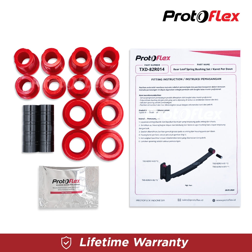 Protoflex Karet Per Daun Set Hilux Vigo Revo Double Cabin 04-ON - Image 4