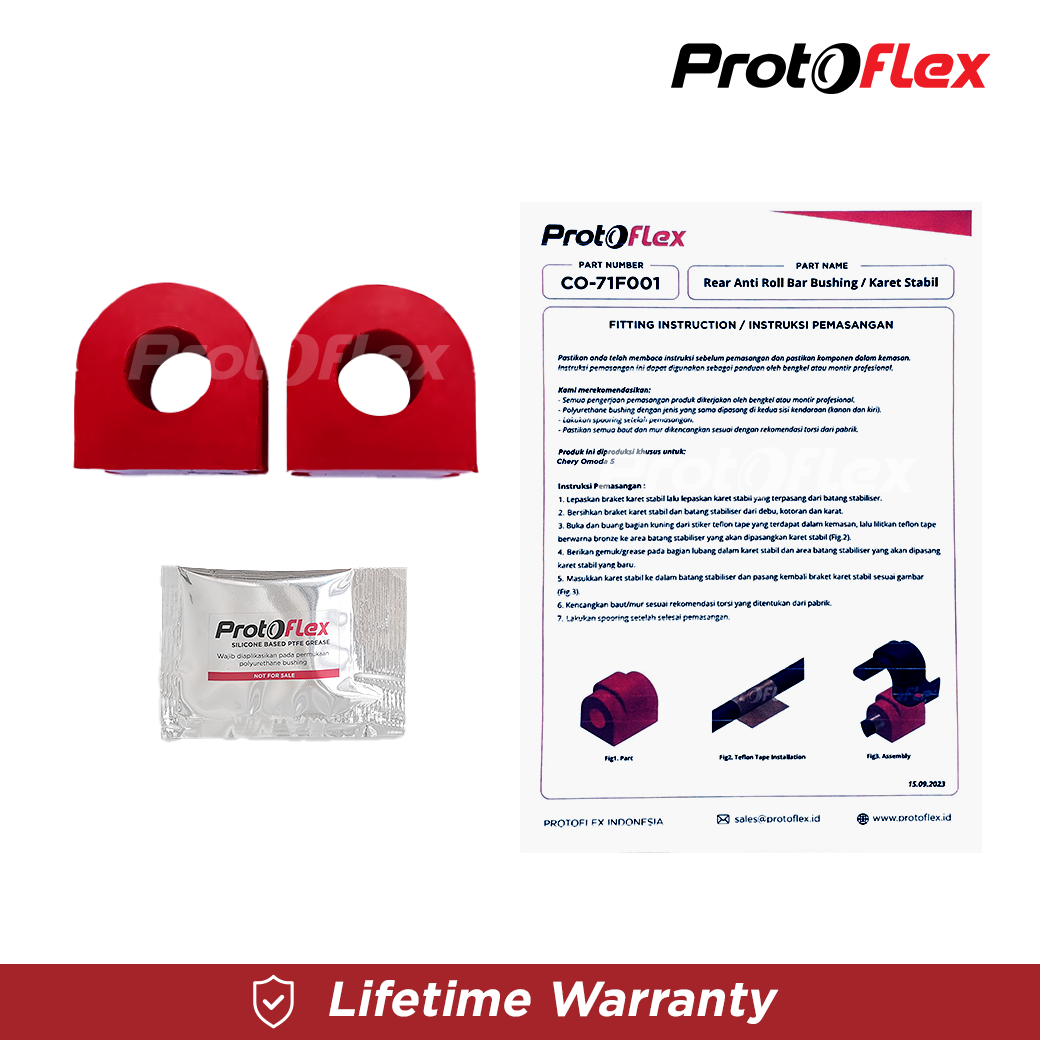 Protoflex Bushing Karet Stabil Depan Chery Omoda 5 - Image 4