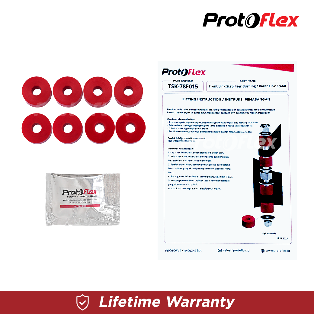 Protoflex Karet Link Stabil Depan Toyota Starlet Kapsul 96-99 - Image 4