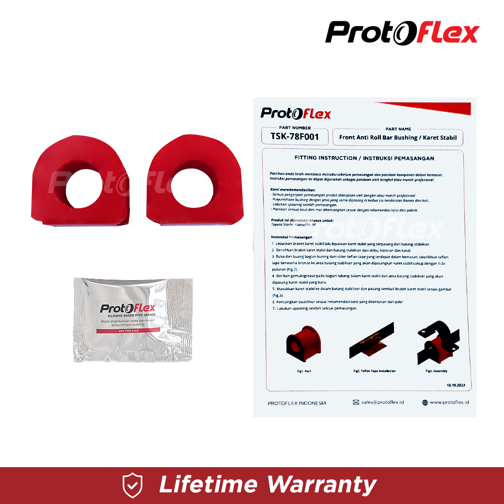 Protoflex Karet Stabil Depan Toyota Starlet Kapsul 96-99 - Image 4