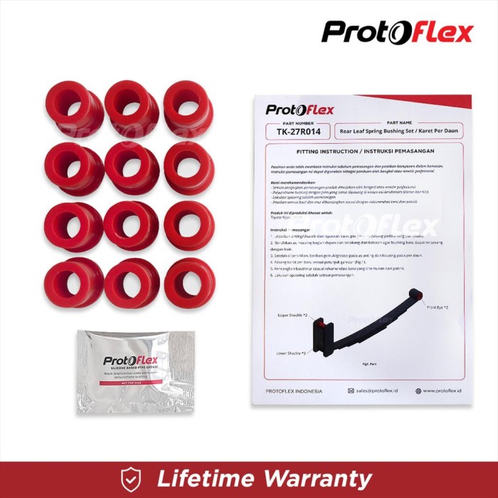 Protoflex Rear Leaf Spring Bushing / Karet Per Daun Toyota Kijang - Image 4