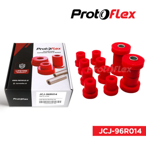 Protoflex Rear Leaf Spring Bushing Set / Karet Per Daun Belakang Set Jeep CJ7 (76-86)