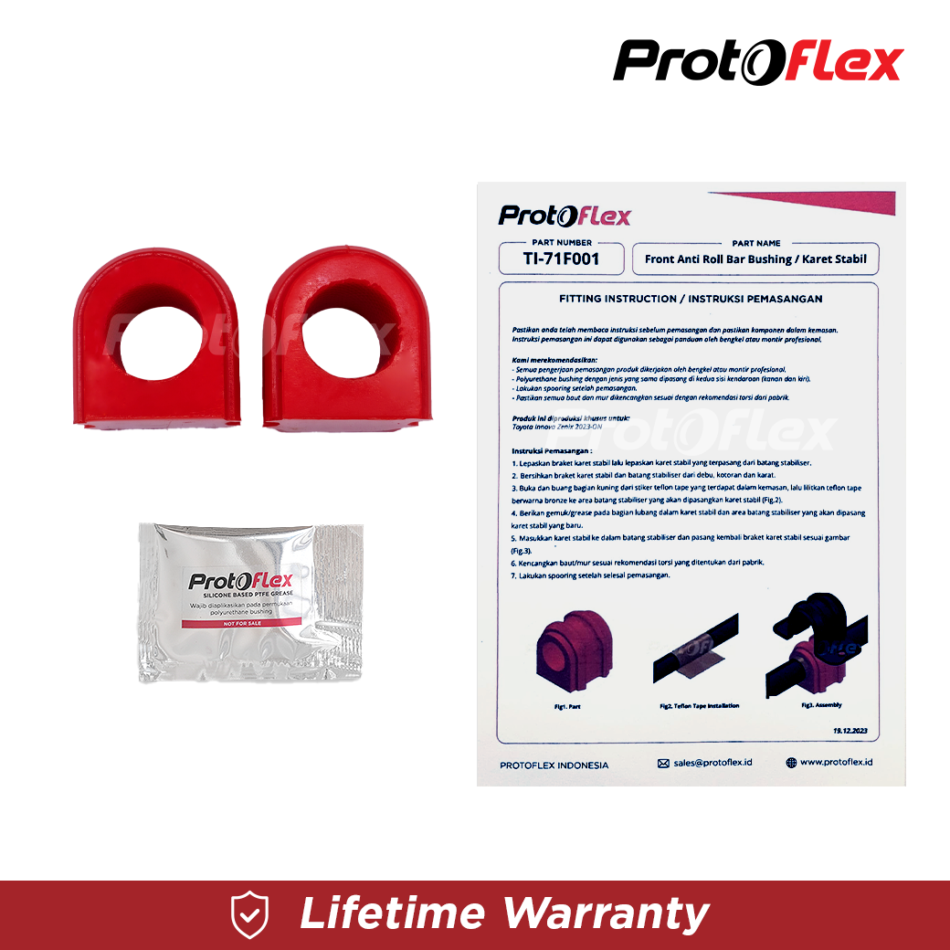 Protoflex Bushing Karet Stabil Depan Toyota Innova Zenix 2023-ON - Image 4