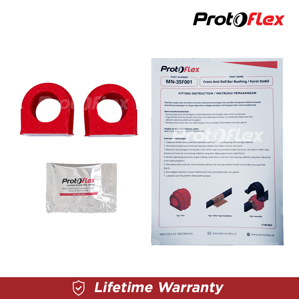 Protoflex Bushing Karet Stabil Depan MINI COOPER R50 R52 R55 R56 R57 R58 R59 - Image 4