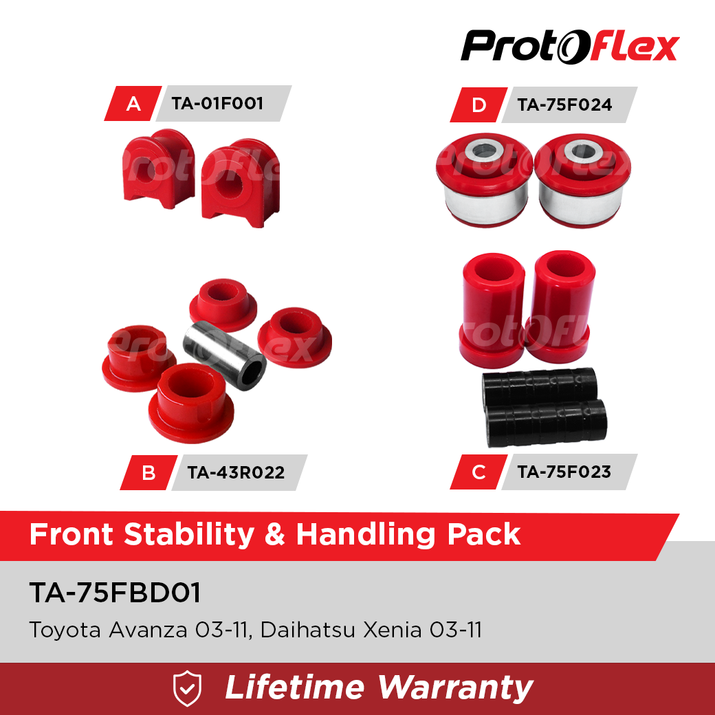 Protoflex Stability & Handling Pack for TOYOTA AGYA B100 (13-23)