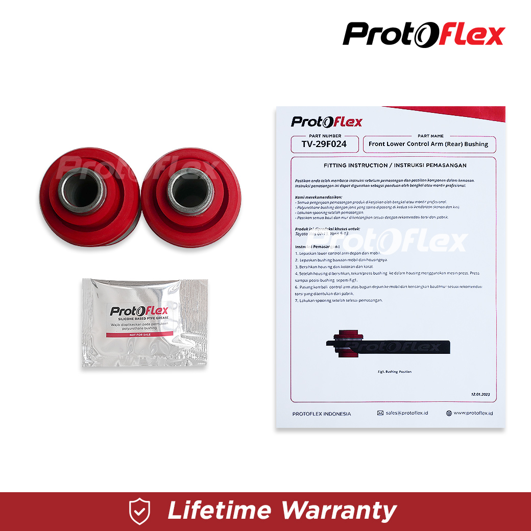 Protoflex Bushing Lower Arm Depan (Besar) Vios 07-13 Yaris 05-13 - Image 4