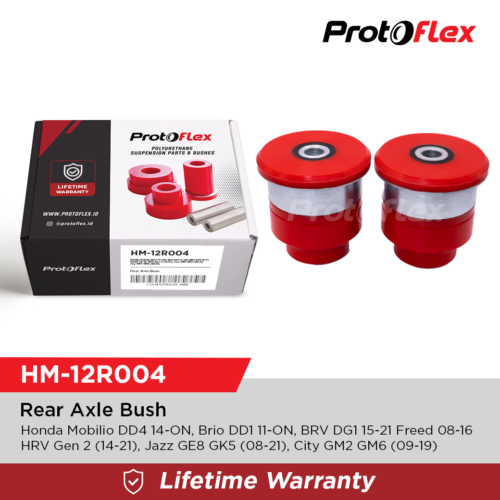 Protoflex Rear Axle Bush Honda Mobilio DD4 14-ON, Brio DD1 11-ON, BRV DG1 15-21, Freed 08-16, HRV Gen 2 (14-21), Jazz GE GK5 (08-21), City GM2 GM6 (09-19)